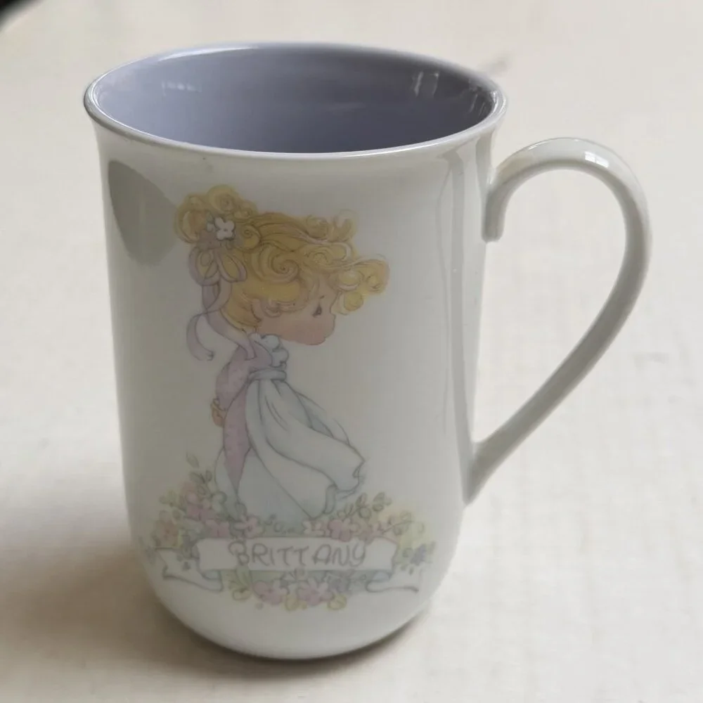 Vintage Enesco Precious Moments Personalized Mug Brittany 1989 Samuel J Butcher